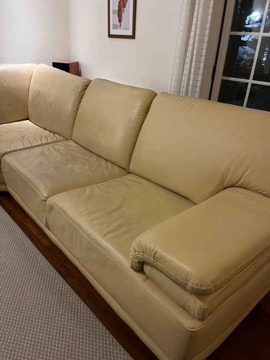 Sofa de pele VENDA URGENTE