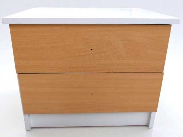 Mesa de Cabeceira Branco/Faia – Com Defeito64387409196675121
