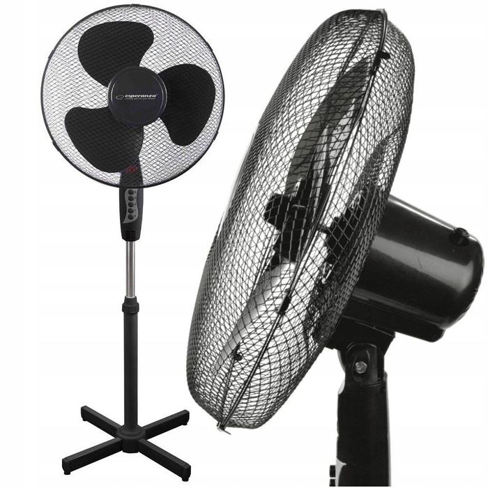 cichy wiatrak stojący wentylator podłogowy do domu łopatkowy mocny