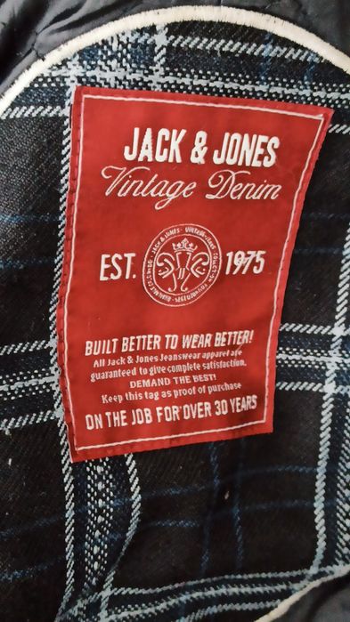 Sg Sg Czarny płaszcz męski L dyplomatka bosmanka  męska L Jack & Jones