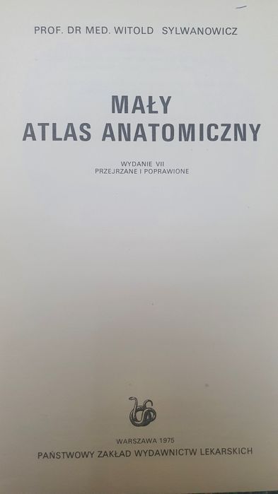Mały atlas anatomiczny.