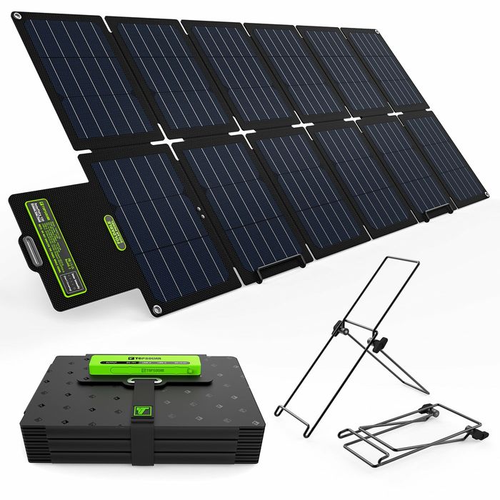 TopSolar 100W портативная солнечная складная панель для зарядки [США ...