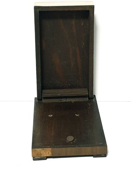 Antigo porta blocos com aplicações em prata portuguesa