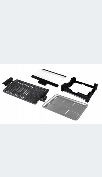 Grill elektryczny stołowy Raven EGE001N 875cm2 z powłoką marmurową 165