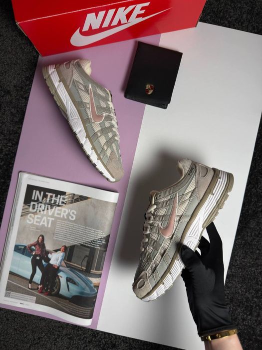 Жіночі кросівки найк Nike P-6000 Olive Beige [37,38,39,40,41]