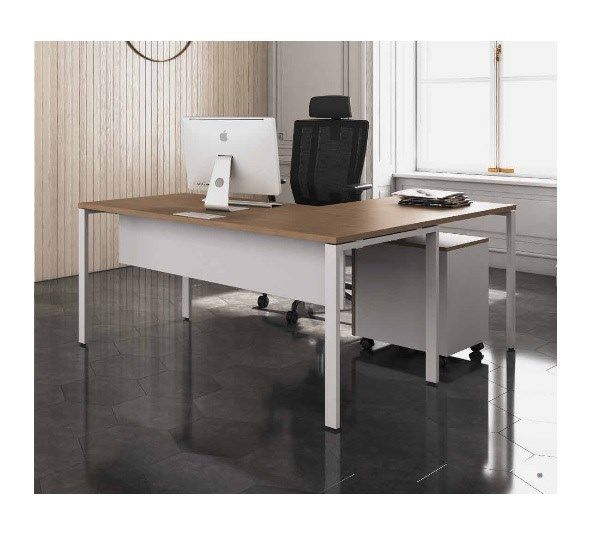 Secretária em L com 180x180 da linha Kuatro