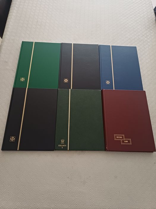6 Álbuns A4 com selos