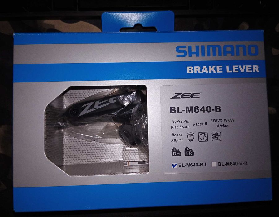 Klamka lewa hamulca hydraulicznego shimano zee BL-M640-B