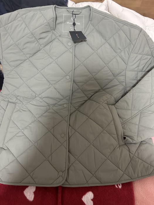Casaco acolchoado verde massimo dutti novo
