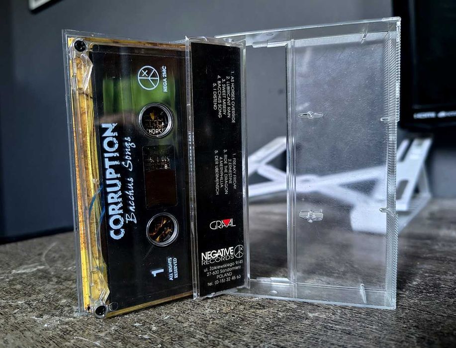 Corruption - Bacchus Songs - kaseta magnetofonowa metal UNIKAT