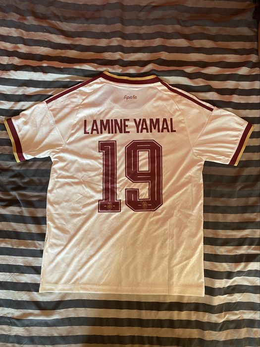 Camisola Espanha Branca Lamine Yamal