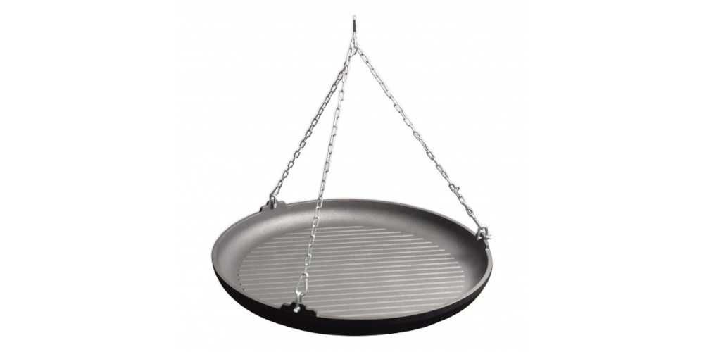 Patelnia grillowa 63cm na trójnóg do smażenia grillowania na ognisku KAWMET OUTDOOR