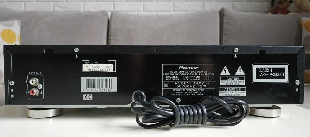 Pioneer PD-M426, odtwarzacz, zmieniarka CDx6, HiFi. Pilot oryginał.