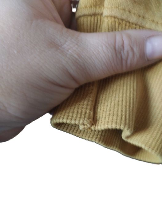 Musztardowa żółta bluza dziecięca Zara 152