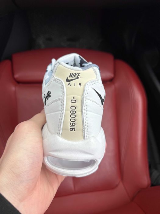 (ОПЛАТА ПІСЛЯ ОГЛЯДУ)Nike Air Max 95 Corteiz White Найк Аір Макс 95