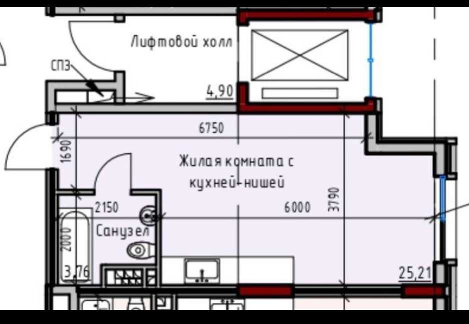 1-комнатная квартира по адресу ул. Спортивная (площадь 29 м²) - Atlanta.ua - фото 4