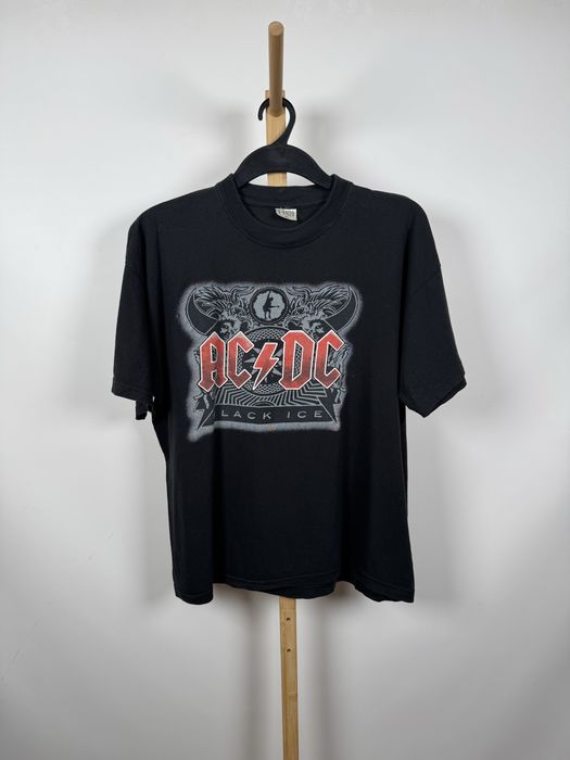 AC/DC Black Ice Tour 2009 czarna koszulka t-shirt band tee unisex XL