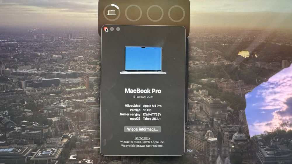 Macbook Pro 16 cali M1 Pro