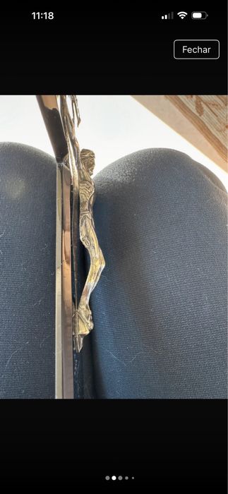 Crucifixo de prata e acrílico504757006233784323