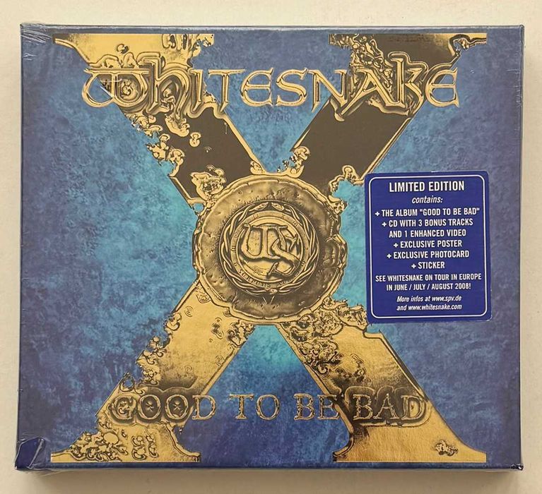 Caixa de 2 CDs Whitesnake_Good To Be Bad. Limited Edition.