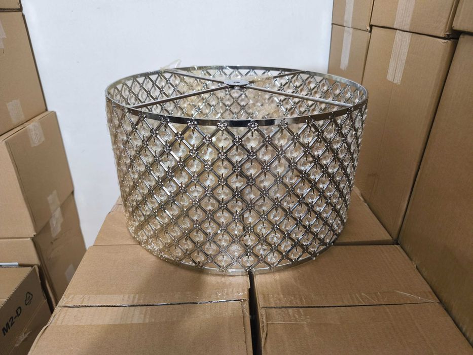 Nowa Lampa Wisząca Glamour – Kryształowy Żyrandol Chrom | Elegancja!