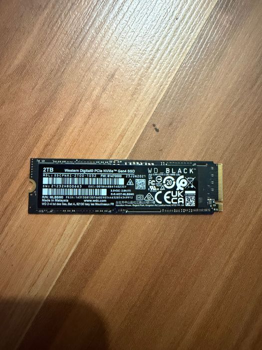 Dysk SSD WD Black zobacz 2TB Opis pcie 4