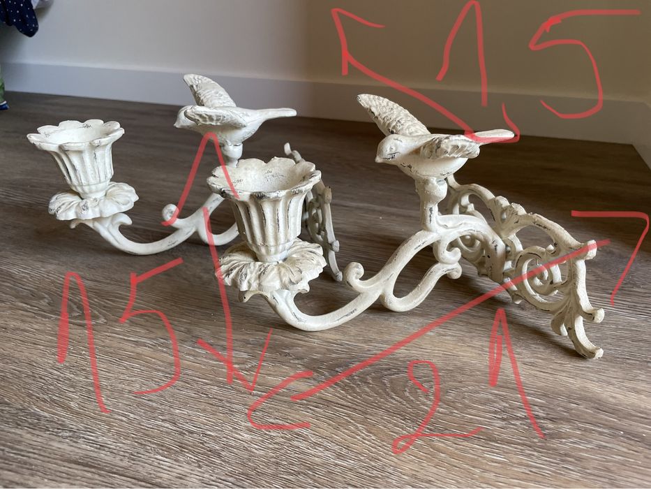 Castiçais de parede estilo romântico