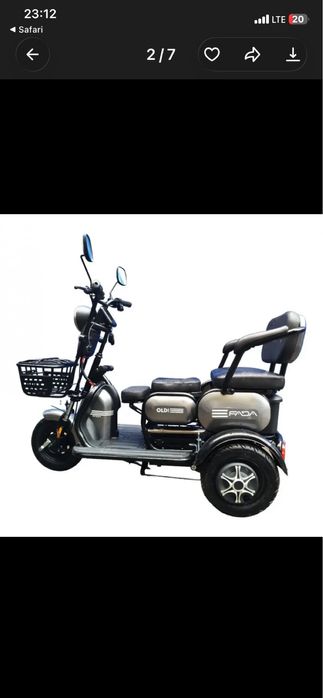 Трицикл FADA OLDi  MAX 1100W триколісний електроскутер