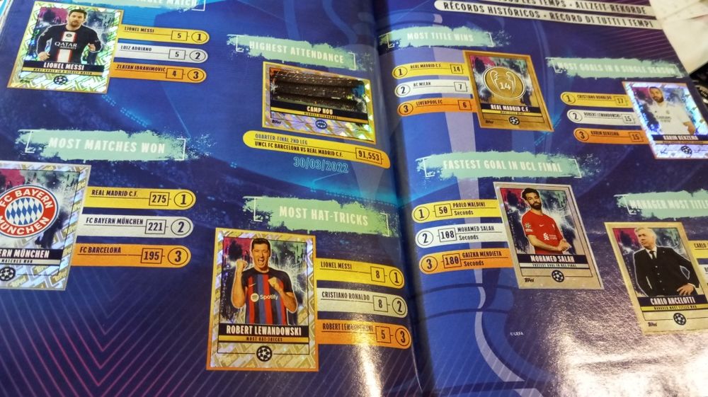 Caderneta Champions league 2022/2023