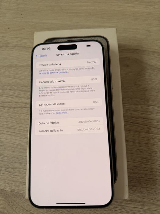 Iphone 15 Pro Max 256 Branco / excelente estado