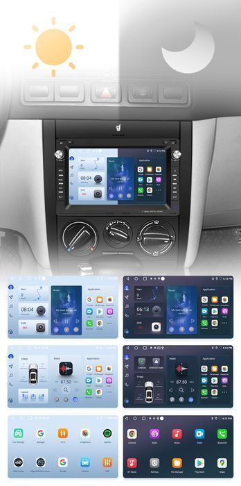 VW Golf 4 Passat Polo Jetta – Radio Android 15 7" CarPlay Android Auto 2GB/32GB GPS Nawigacja Stacja Multimedialna WiFi Bluetooth DSP PL