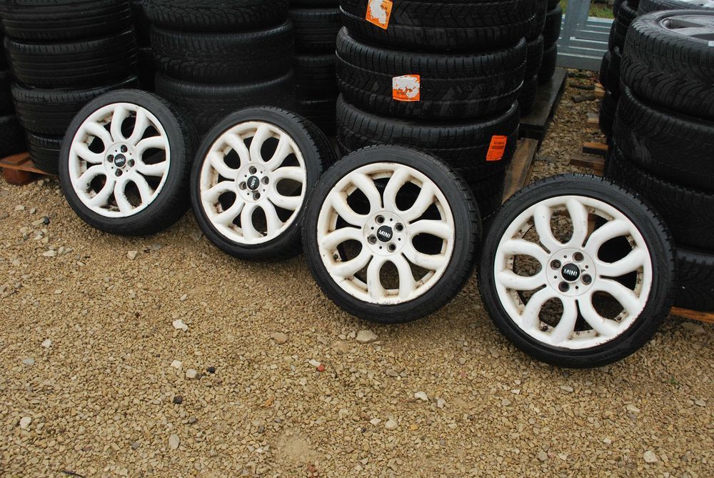 Koła 205 45 R17 4x100 Alufelgi OEM + opony zima MINI 7J ET48 56.1