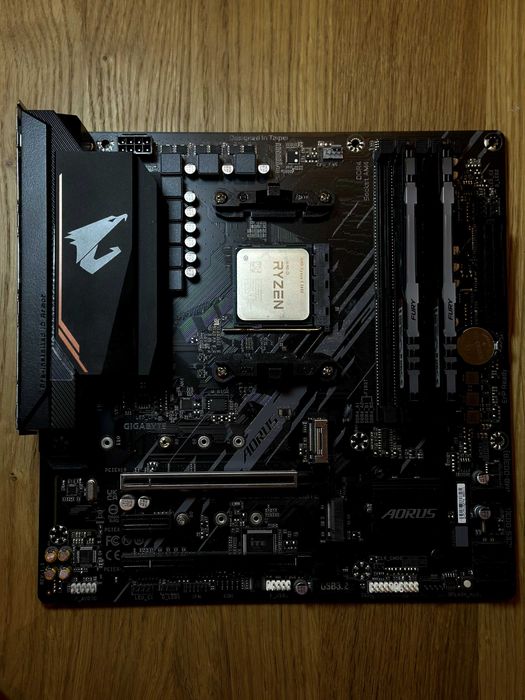Комплект AM4 B550M Aorus Elite + Kingston 16GB  (RGB) + Ryzen 5 3600