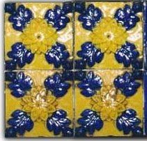 Azulejo antigo pintado à mão