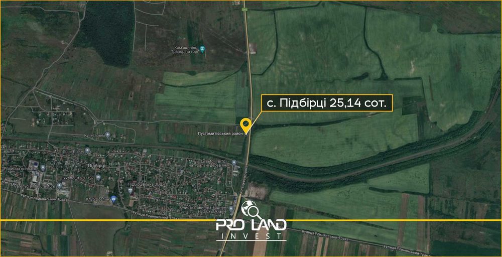 Продаж ділянки в с. Підібірці 25сот.