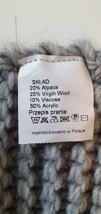 Czapka I szalik damski gruby splot Jakość