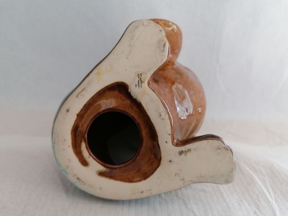 Śliczna ceramiczna skarbonka figurka foka