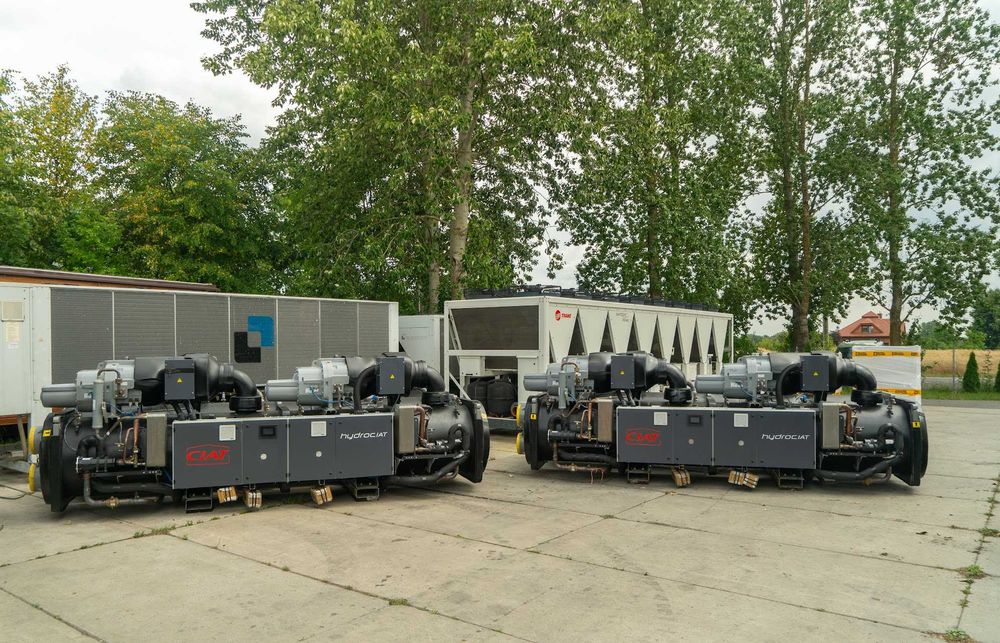 Chillery używane 300–1300 kW: Aermec, BlueBox, Lennox, Panasonic