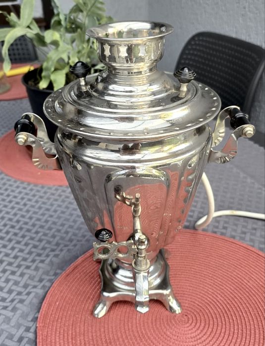Samowar elektryczny srebro vintage