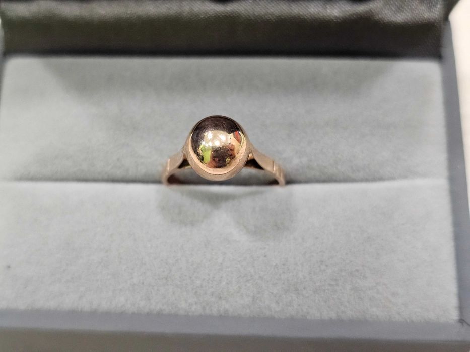 ZŁOTY PIERŚCIONEK kulka gładka PR 585