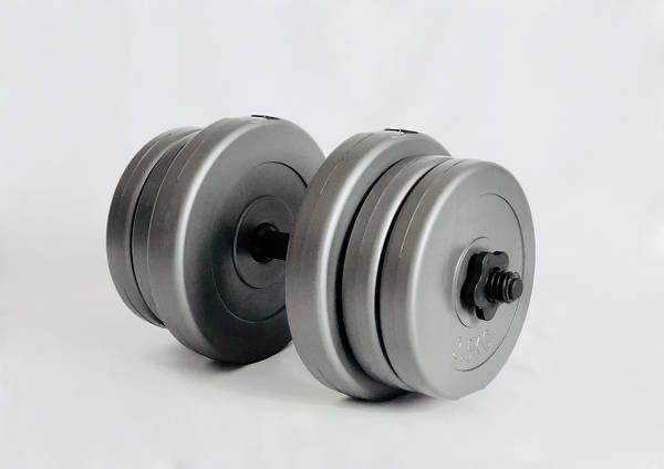 Гантелі 2х20кг GREY