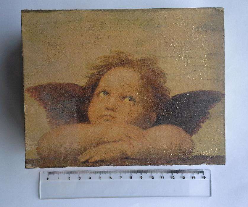 Caixa Decorativa em Madeira Com Anjo