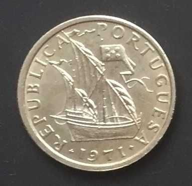 Moeda 5$00 cupro / níquel - Portugal - 1971