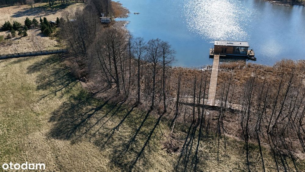Działka z linią brzegową jeziora Wygryny, 500 m od j. Bełdany SWJM