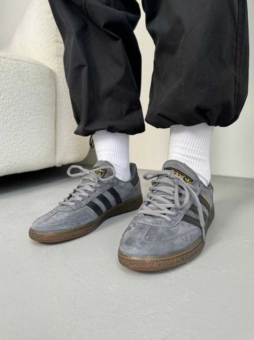 (БЕЗ ПЕРЕДОПЛАТИ)Adidas Handball Spezial Grey Black адідас спешл чорні