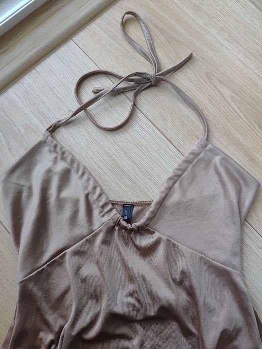 Bluzka top Amisu XS 34 złota