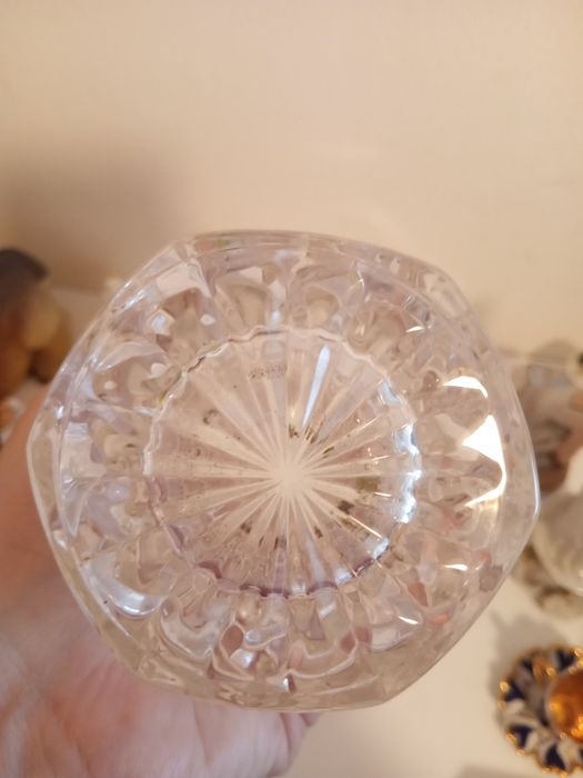 Vaso de cristal lapidado italiana RCR Royal Crystal Rock  AP  24%