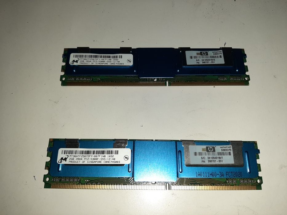 4GB RAM HP DDR2 Server - 2Rx4 PC5300F64740454645249120