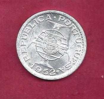 GUINÉ   EX-colonia     20$  Escudos  1952  Prata Soberba Rara neste Estado