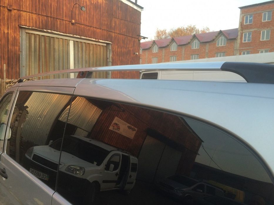 Mercedes Vito W639 2004-2014 Рейлінги Хром метал ніжки Середня Довга